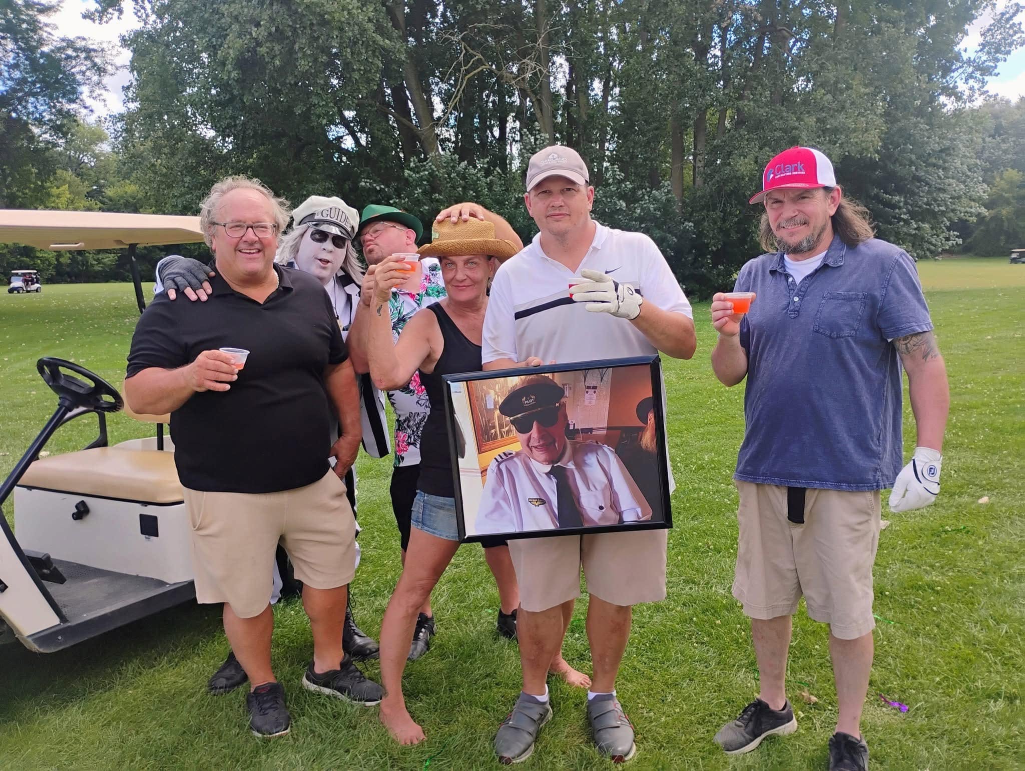 Friends and supporters celebrating together